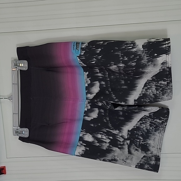 O'NEILL Hyperfreak SZ 25 Board Shorts Swim Surf Purple, Blue, Black & White - Picture 3 of 8